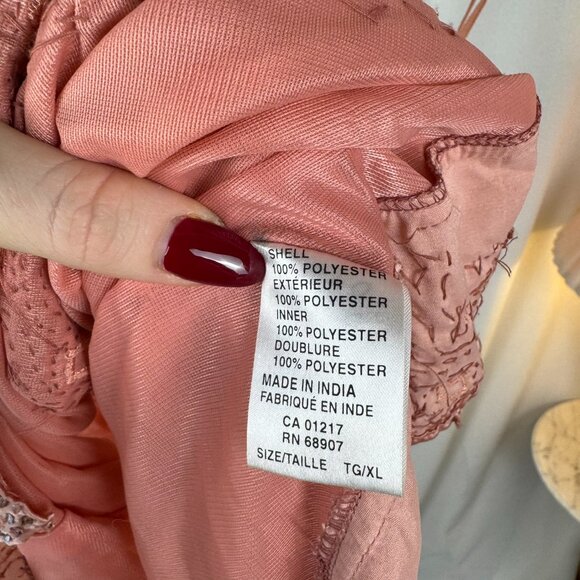 Vintage Y2K Le Château Pink Beaded Embellished Tank Top sz XL - Picture 5 of 10